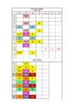 9월 4주차 시간표입니다